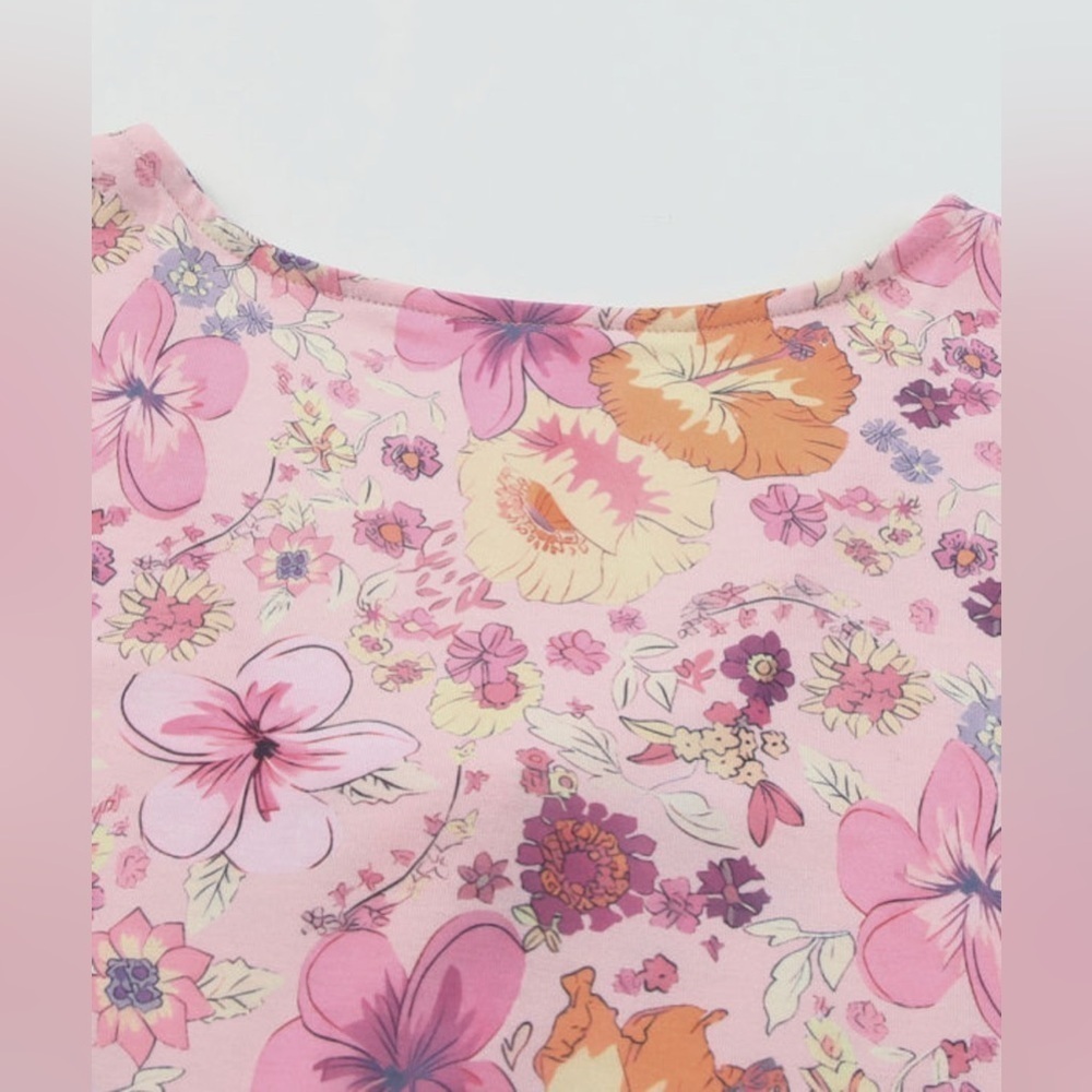 Floral Mixed Print Button-Down Dress - Picture 7 of 10